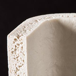 ceramic foam with open pores