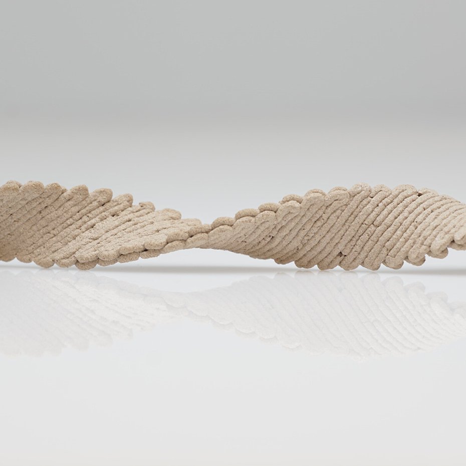 Doron Kam Formverändernde Holzpaste im 3D Druck Bauteile