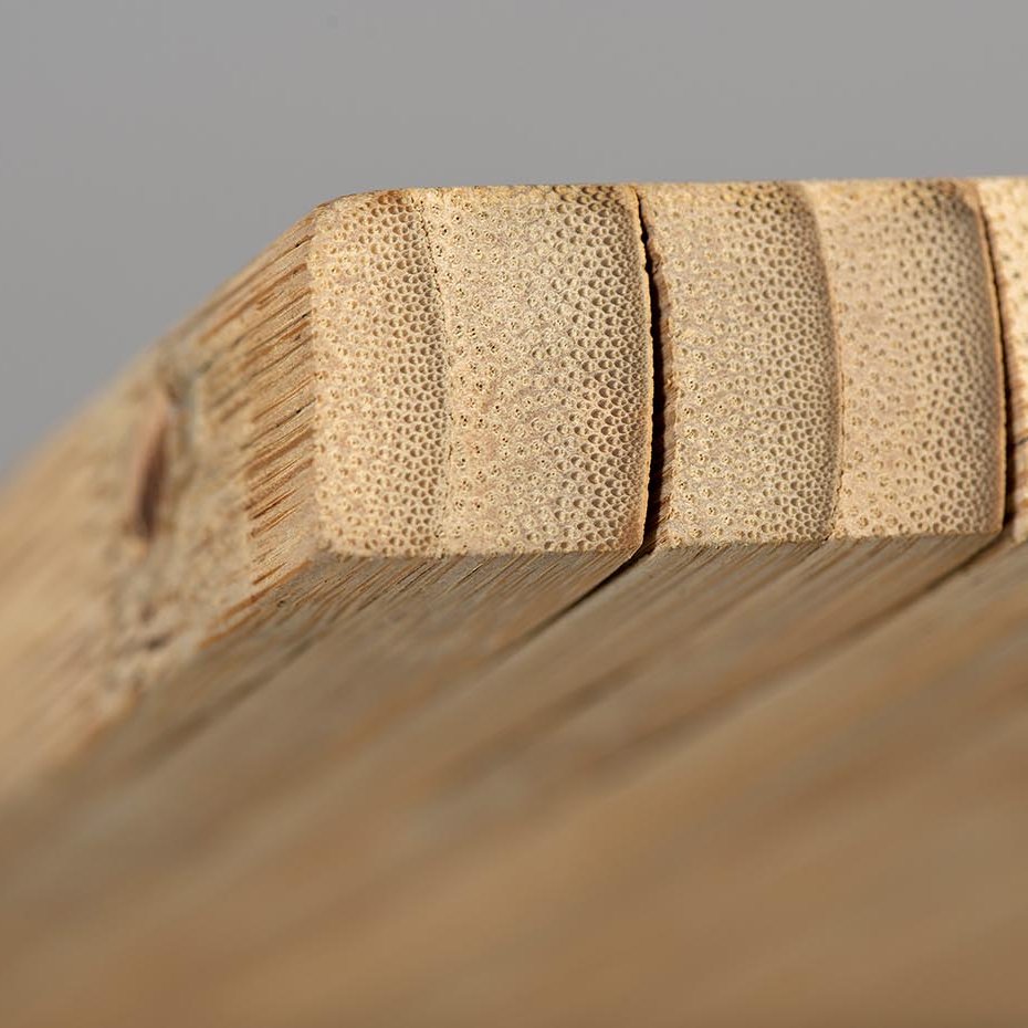 Klebstofffreie Lamellenverbindung aus Bambus und andere Holzwerkstoffe