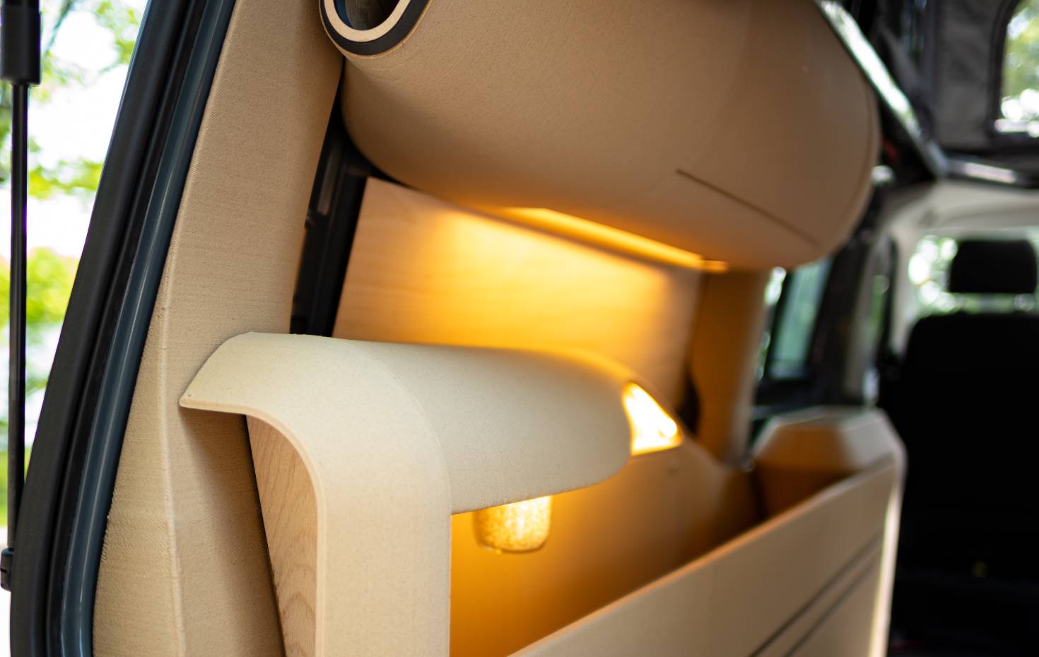 Materialogic 3D-gedrucktes Campervan-Interior Details