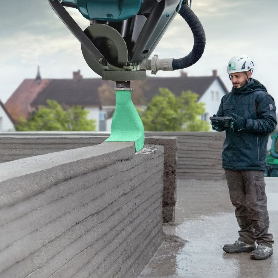 Instatiq 3D Betondrucker für Gebäudedruck mit Robotik